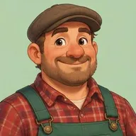 Getekend portret van boer Kees
