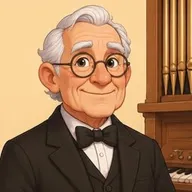 Getekend portret van organist Hendrik